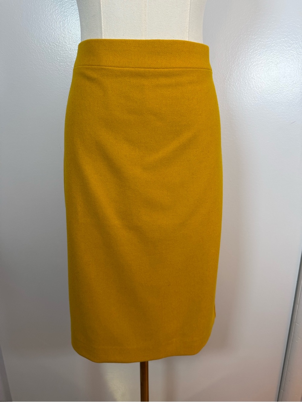 J. Crew Factory Mustard Yellow Pencil Skirt